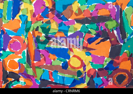 Grunge frontière coloré papier déchiré à la main concept background Banque D'Images