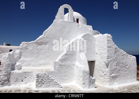 Église de Panagia Paraportiani, quatre églises dans l'un, île grecque de Mykonos Banque D'Images