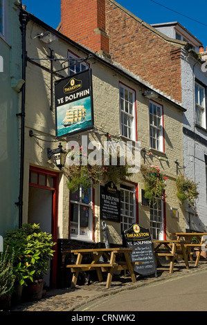 Ye Dolphin, un vieux pub de pêcheurs dans la rue King. Banque D'Images