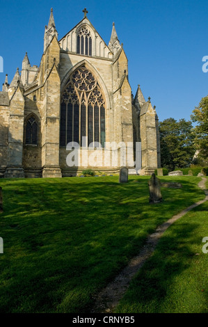 East Front de Ripon cathédrale. Banque D'Images