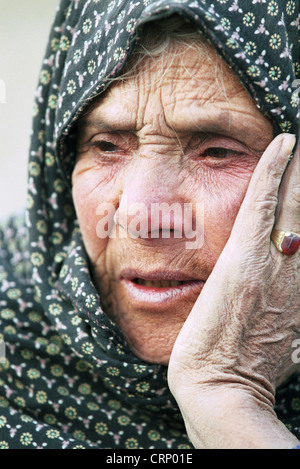 Look a démissionné d'une femme à Kaboul. Banque D'Images