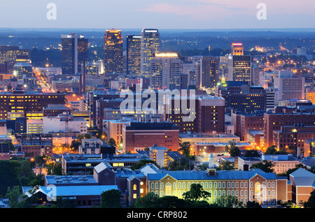 Metropolitan Skyline de centre-ville de Birmingham, Alabama, USA. Banque D'Images