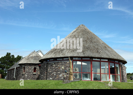 Cill Rialaig International Arts Center, une galerie d'art et restaurant. Banque D'Images