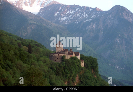 Château de Vaduz dans la Principauté de Liechtenstein Banque D'Images