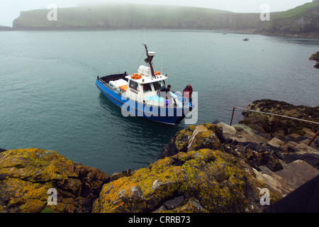 À l'île de Skomer d' Bateau Banque D'Images