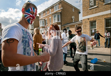 Les célébrations du Jubilé de diamant de la reine à Londres Juin 2012 Banque D'Images