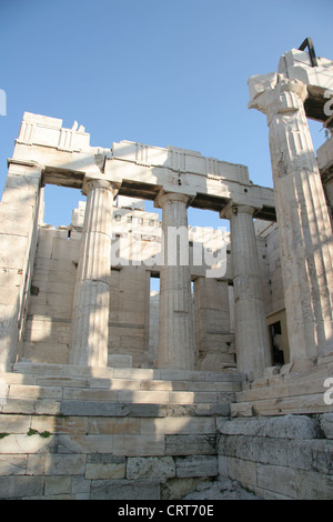 Partie de la Propylea, l'entrée de l'acropole d'Athènes Banque D'Images