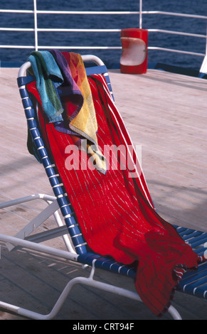 Chaise de plage Banque D'Images