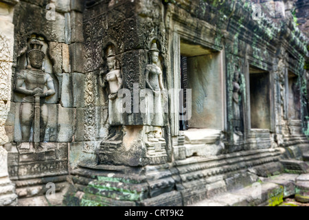 Banteay Kdei est un temple à Angkor, Cambodge Banque D'Images