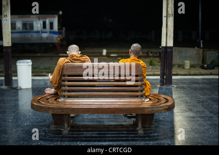 La photographie d'un exercice pendant quelques heures à la gare de Chiang Mai Banque D'Images