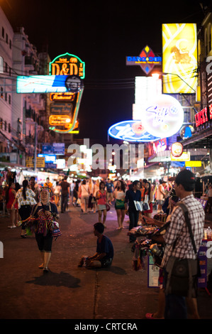 La photographie d'un exercice sur la vie dans les rues de Bangkok Banque D'Images