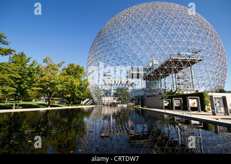 La Biosphère sur l'île de Sainte Hélène, Parc Jean-Drapeau, Montréal, Québec Banque D'Images