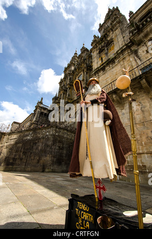 Santiago de Compostela cathedral (catedral) Galice Espagne Europe du Nord Banque D'Images