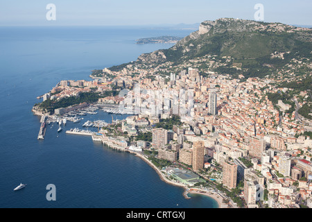 VUE AÉRIENNE.La Principauté de Monaco. Banque D'Images