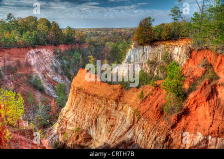 Providence canyon, GA Banque D'Images