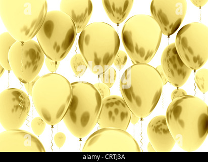 Ballons couleur isolé sur fond blanc Banque D'Images