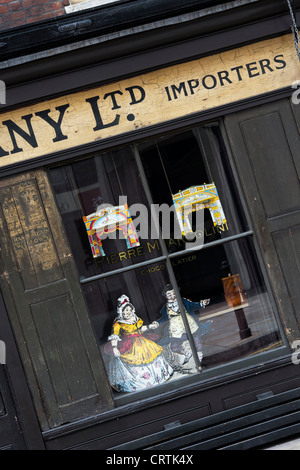 Vert & Company Ltd shop avant. Brushfield Street, Spitalfields, Londres. L'Angleterre Banque D'Images