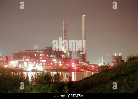 L'usine BASF à Ludwigshafen am Rhein Banque D'Images