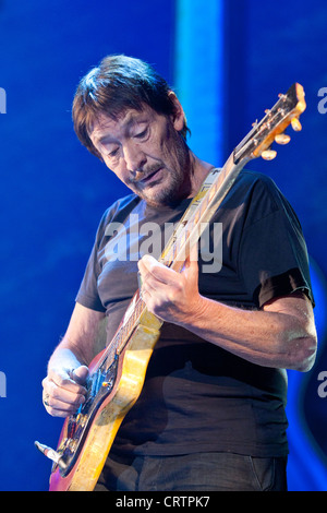 Chris Rea fonctionne à la Sportarena, Hongrie 02.15.2012. Banque D'Images