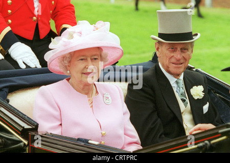 Votre Altesse Royale la Reine Elizabeth et le Prince Philip en mode portrait Banque D'Images