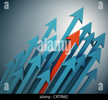 Arrière-plan de flèches en 3d Banque D'Images