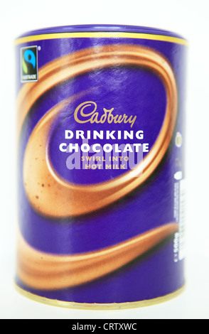 Potable contenant du chocolat Cadbury Banque D'Images