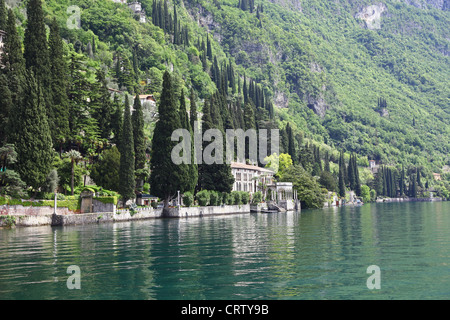 Les jardins de Villa Monastero Varenna Lac de Côme Italie Banque D'Images