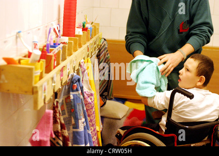 Mobilité School Casa Minunata à Oradea, Roumanie Banque D'Images