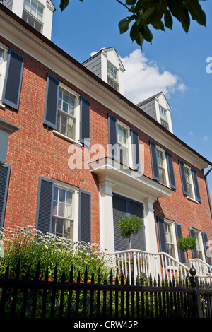 Chestertown, Eastern Shore, Kent County, Maryland, a la plupart des maisons géorgiennes intacte dans la région de Maryland Banque D'Images