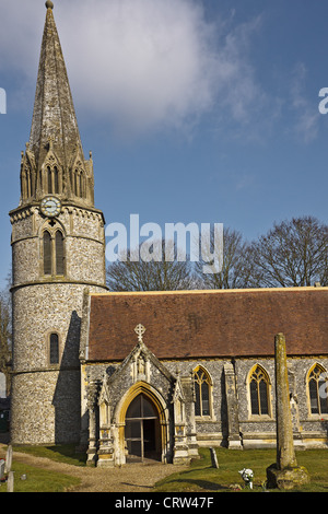 UK Berkshire Welford Park Church Banque D'Images