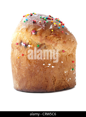 Gâteau de pâques isolé sur fond blanc Banque D'Images