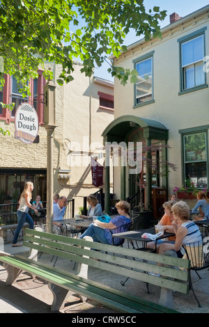 Un café/boulangerie à Lititz, comté de Lancaster, Pennsylvanie Banque D'Images