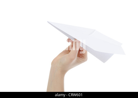 avion de papier Banque D'Images