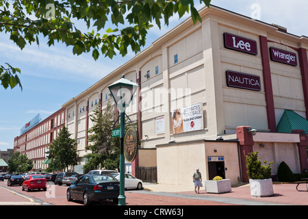 VF Outlet Village de Reading, Pennsylvanie, a été premier outlet mall aux ETATS UNIS Banque D'Images