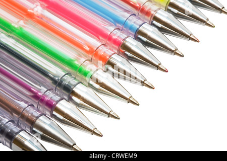 Les stylos à bille de couleur Banque D'Images