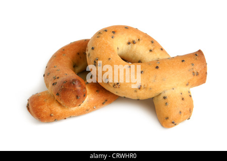 Les cookies avec des graines de pavot Banque D'Images