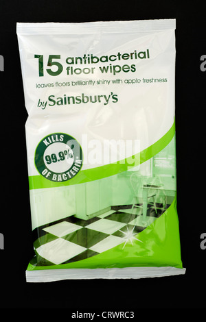 15 lingettes antibactériennes marbre de Sainsburys Banque D'Images