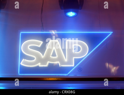 Logo de l'entreprise de SAP AG Banque D'Images