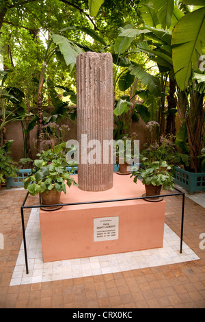 Le mémorial d'Yves Saint Laurent, le jardin Majorelle, Marrakech Maroc sud Banque D'Images