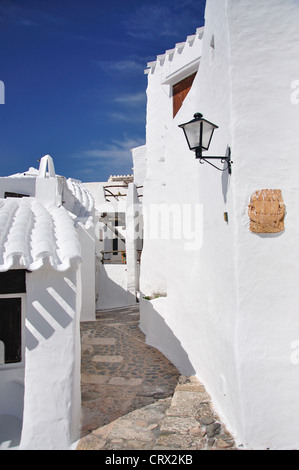 Village de pêcheurs blancs développement de Binibeca, Minorque, Iles Baléares, Espagne Banque D'Images