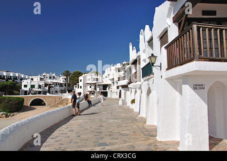 Village de pêcheurs blancs développement de Binibeca, Minorque, Iles Baléares, Espagne Banque D'Images