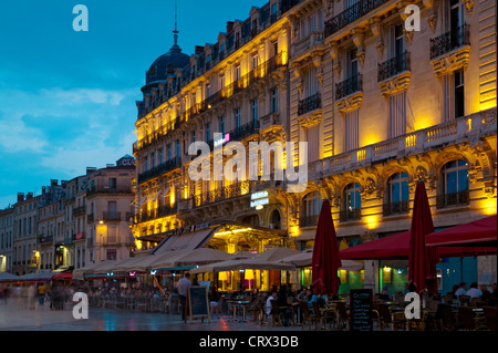 Place de la Comédie, Montpellier, Hérault, Languedoc-Roussillon, France Banque D'Images