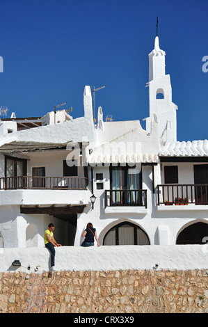 Village de pêcheurs blancs développement de Binibeca, Minorque, Iles Baléares, Espagne Banque D'Images