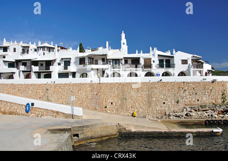 Village de pêcheurs blancs développement de Binibeca, Minorque, Iles Baléares, Espagne Banque D'Images