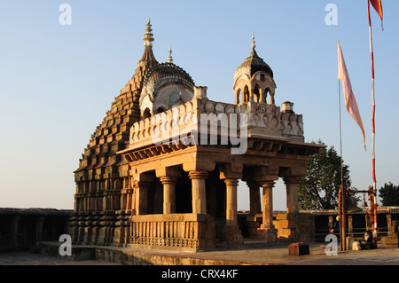 64 / Chausath Yogini Yoginis mandir mandir, Khajuraho Madhya Pradesh, Inde Banque D'Images