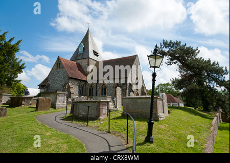 Voir l'église de St Margarets dans Ditchling, East Sussex, UK Banque D'Images