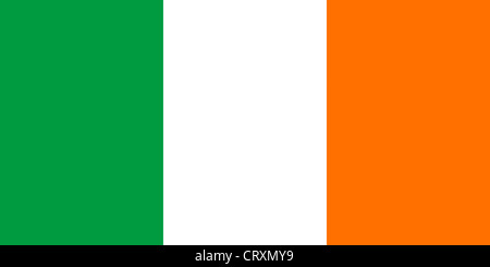 Drapeau de la République d'Irlande. Banque D'Images