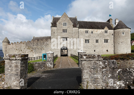 L'Irlande, Connacht, dans le Comté de Leitrim, vue sur le château de Parke Banque D'Images