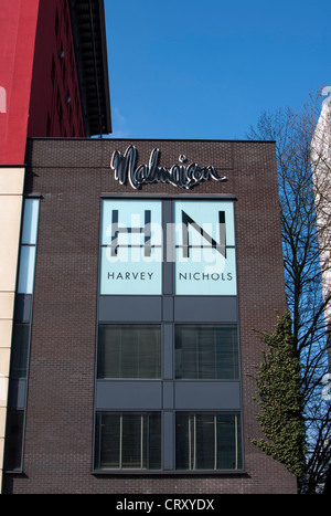 Harvey Nichols signe, Birmingham, UK Banque D'Images