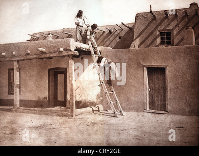 Dans la région de San Ildefonso, 1925, par Edward S Curtis Banque D'Images